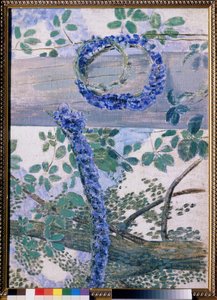 ""Les guirlandes de bleuets"" Viktor (Victor) Boriszov-Musatov (Borisov Musatov) festménye (1870-1905) 1905 Állami Tretyakov Galéria, Moszkva alkotó: Viktor Elpidiforovich Borisov Musatov