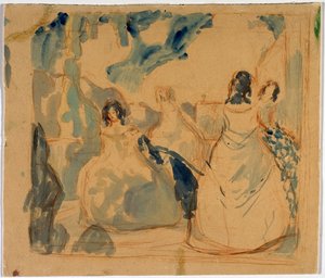 A teraszon, 1901