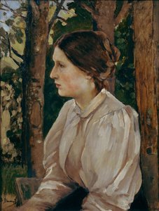 Tatyana Viktorovna Vasnetsova, a művészlány portréja, 1897