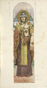 A londoni St Giles plébánia terve, 1907 alkotó: Viktor Mikhaylovich Vasnetsov