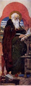 A Boldog Krónikás Nestor, c1885-1896, 1965. alkotó: Viktor Mikhaylovich Vasnetsov