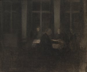 Este a szalonban alkotó: Vilhelm Hammershøi