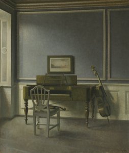 Belső tér. The Music Room, Strandgade 30 alkotó: Vilhelm Hammershøi