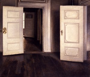Nyitott ajtók alkotó: Vilhelm Hammershøi