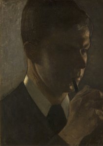 Svend Hammershøi, a művész testvérének portréja alkotó: Vilhelm Hammershøi