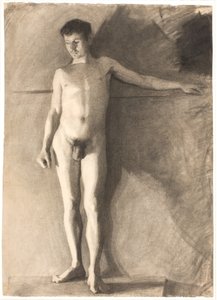 Álló férfi modell alkotó: Vilhelm Hammershøi