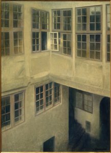 Patio. Strandgade 30 alkotó: Vilhelm Hammershoi