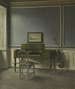 Belső tér. The Music Room, Strandgade 30 alkotó: Vilhelm Hammershøi