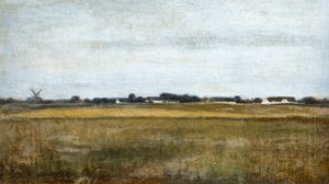 Virum tája Frederiksdal közelében, nyár alkotó: Vilhelm Hammershoi