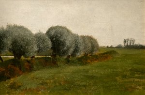 Táj egy fasorral alkotó: Vilhelm Hammershoi