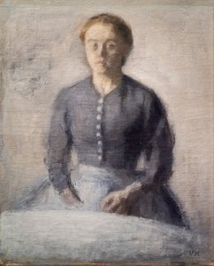 Ida portréja alkotó: Vilhelm Hammershoi
