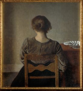 Pihenés alkotó: Vilhelm Hammershoi
