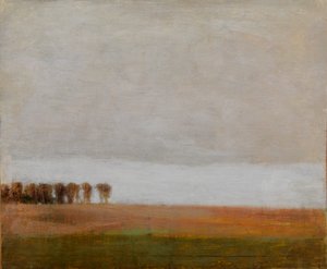 Kilátás a Jægersborg Allére. Gentofte, Koppenhágától északra alkotó: Vilhelm Hammershøi