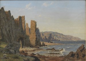 Egy sziklás part. Rø, Bornholm