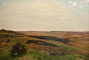 Hegyi csúszda Horsens közelében. Délután alkotó: Vilhelm Kyhn