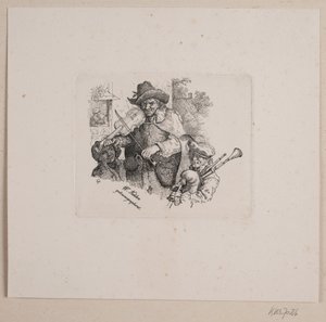Vándor zenészek alkotó: Vilhelm Kyhn