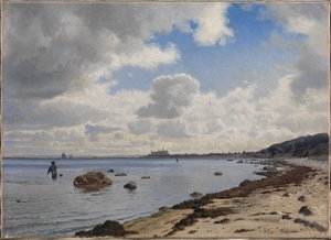 Zéland északi partja, kilátással Kronborgra