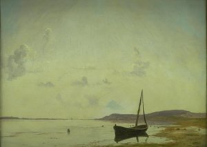 A part Frederiksundban. Vázlat alkotó: Vilhelm Kyhn