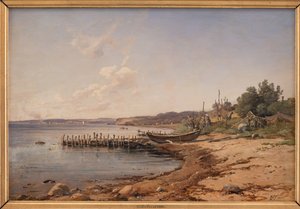 Strand a hang mellett alkotó: Vilhelm Petersen