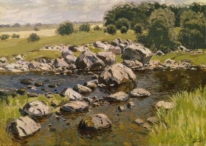 Táj kövekkel. 1910 körül