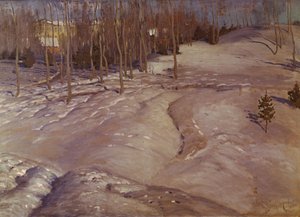 Téli táj. Március Este, c. 1900