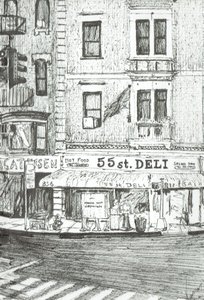 55th street New York, 2003, (tinta papíron) alkotó: Vincent Alexander Booth