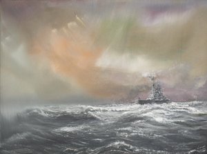 Bismarck jelez Prinz Eugen 0959 óra 24051941, 2007, (olaj, vászon)