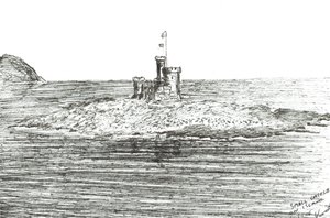 Kastély Isle of Man kikötője, 2005 alkotó: Vincent Alexander Booth