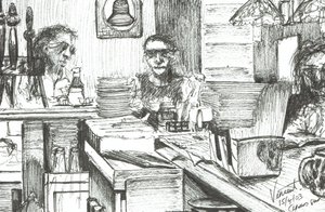 Cheers Bar Boston, USA, 2003, (Tinta papíron) alkotó: Vincent Alexander Booth