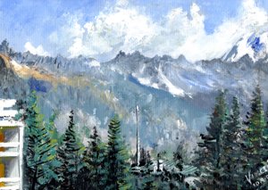 Crans látképe, 2011 alkotó: Vincent Alexander Booth