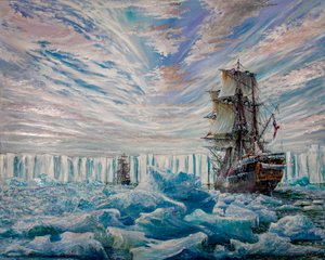Erebus és Terror felfedezi az antarktiszi jégtakarót, 2020 alkotó: Vincent Alexander Booth