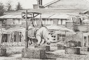 Hotel "La Reserve" Genf, 2010, (Tinta a papíron) alkotó: Vincent Alexander Booth