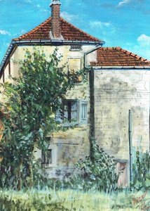 Ház Laignes-ban Franciaországban, 2006 alkotó: Vincent Alexander Booth