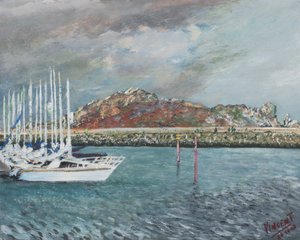 Howth, Írország, 2001, (Acillal vászonra) alkotó: Vincent Alexander Booth