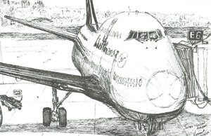 Jumbo Jet a Logan repülőtéren, 2003 alkotó: Vincent Alexander Booth