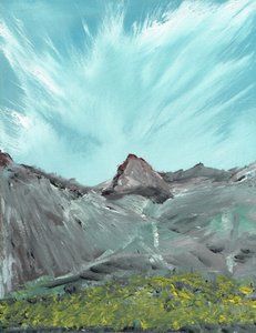Lakeland Hills, 2010, (akril, vászon táblán) alkotó: Vincent Alexander Booth