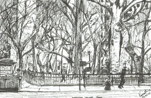 Madison Square park New York, 2003, (Tinta papíron) alkotó: Vincent Alexander Booth