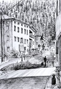Főutca, Dont Olaszország, 2019 alkotó: Vincent Alexander Booth