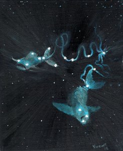 Halak csillagjegy, 2016, (olaj, vászon, tábla) alkotó: Vincent Alexander Booth