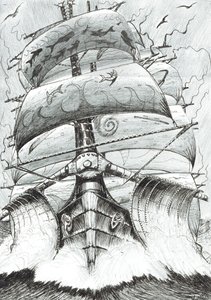 Storm Creators Alboran Sea, 2017, (Tinta, papír) alkotó: Vincent Alexander Booth