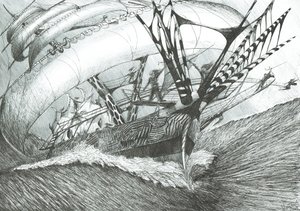 Storm Creators Antarktisz-óceán, 2017, (Ink on Paper alkotó: Vincent Alexander Booth