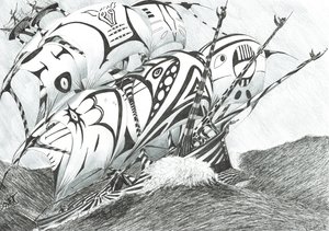 Storm Creators Arabian Sea, 2017, (Tinta papíron) alkotó: Vincent Alexander Booth