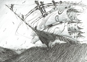 Storm Creators Barents-tenger, 2017, (Tinta papíron) alkotó: Vincent Alexander Booth