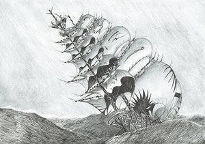 Storm Creators Kelet-kínai-tenger, 2017, (tinta papíron) alkotó: Vincent Alexander Booth