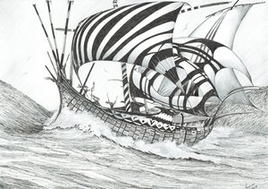 Storm Creators Jón-tenger, 2017, (tinta papíron) alkotó: Vincent Alexander Booth
