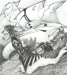 Storm Creators Java-tenger, 2017 (Tinta papíron) alkotó: Vincent Alexander Booth