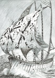 Storm Creators Kara Sea, 2017, (Tinta papíron) alkotó: Vincent Alexander Booth
