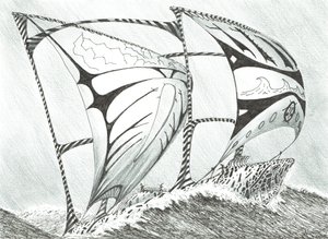 Storm Creators Lincoln Sea, 2017, (tinta papíron) alkotó: Vincent Alexander Booth