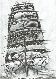 Storm Creators Vörös-tenger, 2017 (Tinta papíron) alkotó: Vincent Alexander Booth