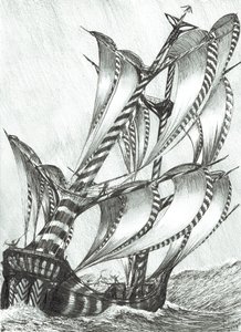 Storm Creators Solomon Sea, 2017, (Tinta, papír) alkotó: Vincent Alexander Booth